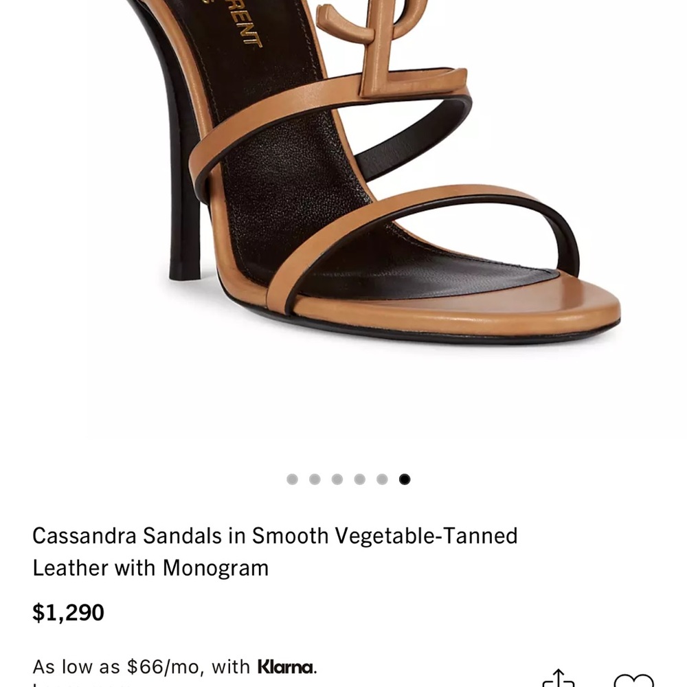 YSL brown sandals. Worn a few times. Excellent condition. $550. US 7.5 Euro 38